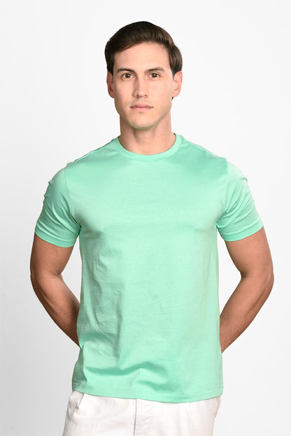 Mercerized Supima Crew Neck T-Shirt